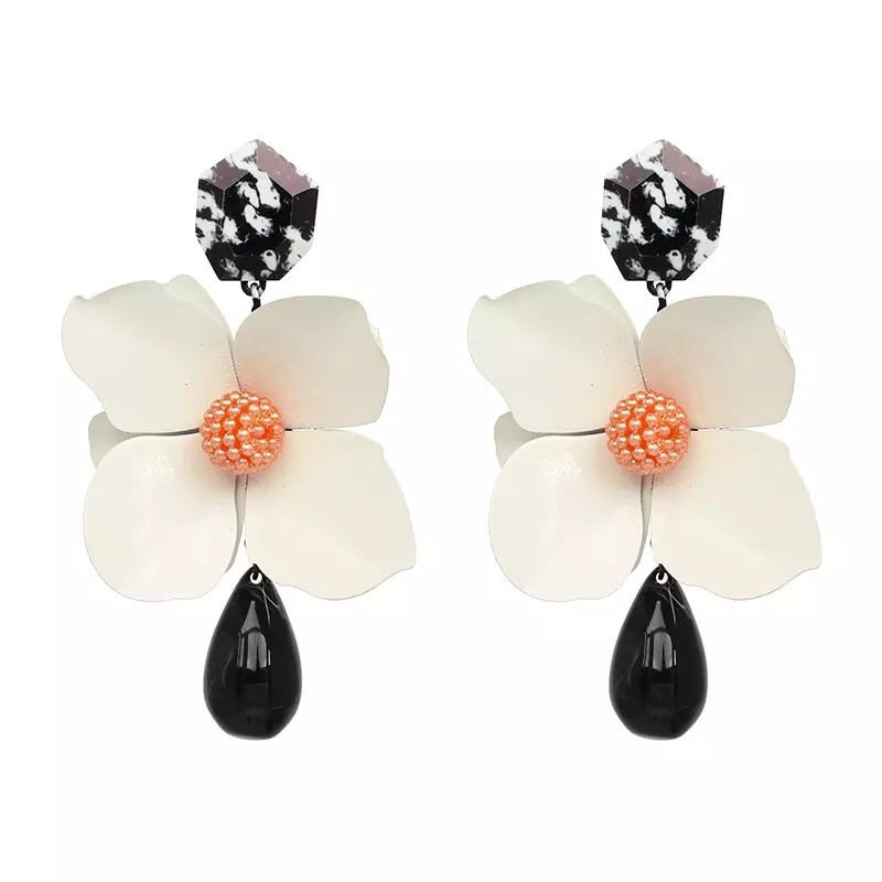 Rachelle Flower Drop Earring Collection