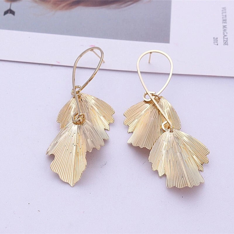 Jessica Gold Dangle Earrings