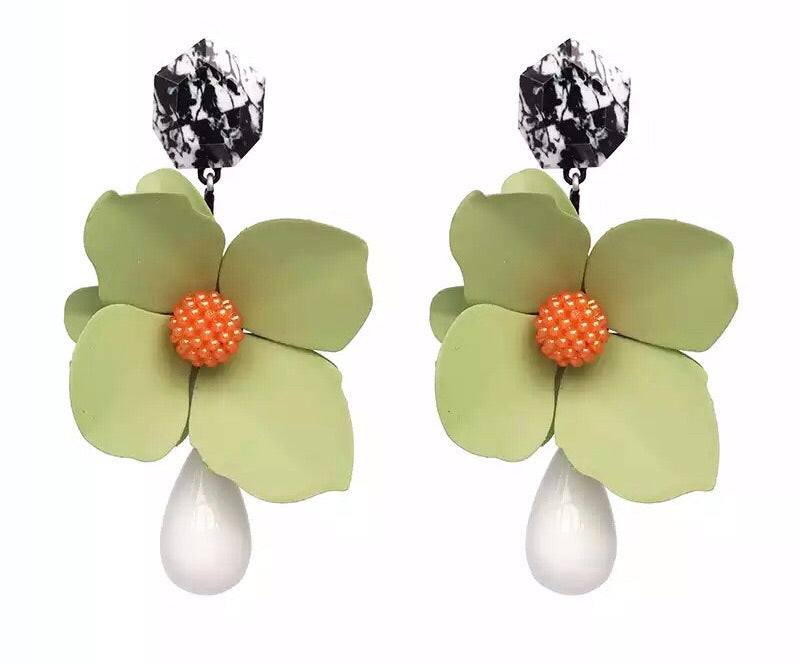 Rachelle Flower Drop Earring Collection