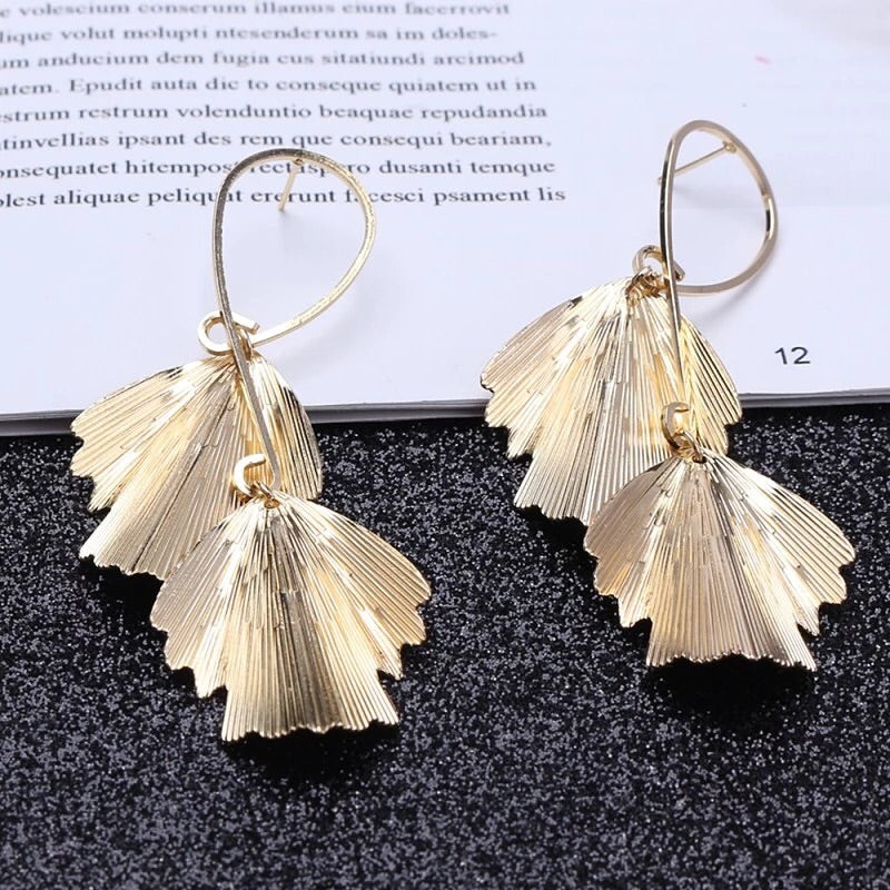 Jessica Gold Dangle Earrings